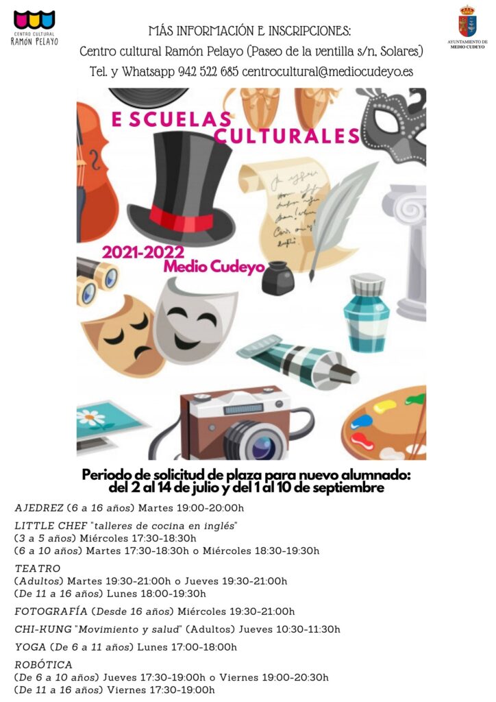 INSCRIPCIÓN ESCUELAS CULTURALES ANTIGUO ALUMNADO
