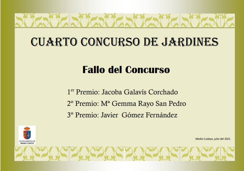 FALLO IV CONCURSO DE JARDINES