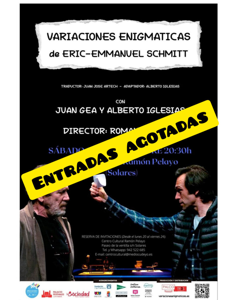 Entradas agotadas para Variaciones Enigmáticas