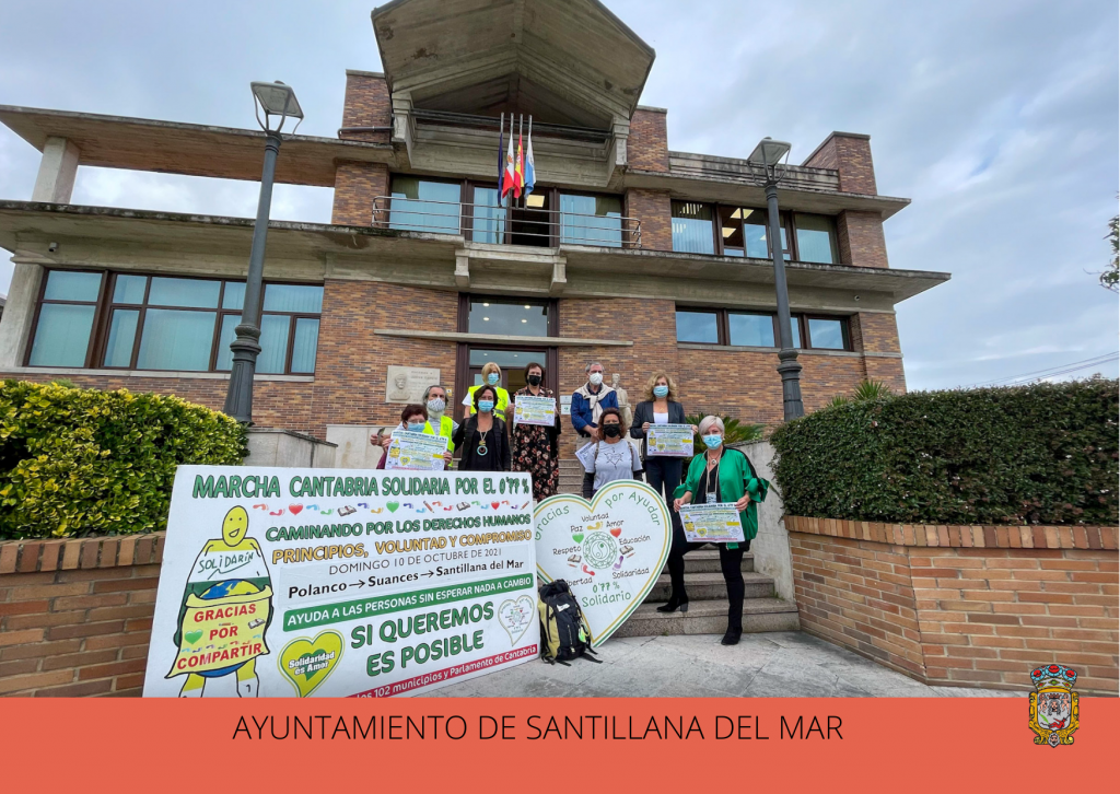 La Marcha Cantabria solidaria por 0,77% apela a la solidaridad de los vecinos de Polanco, Suances y Santillana del Mar