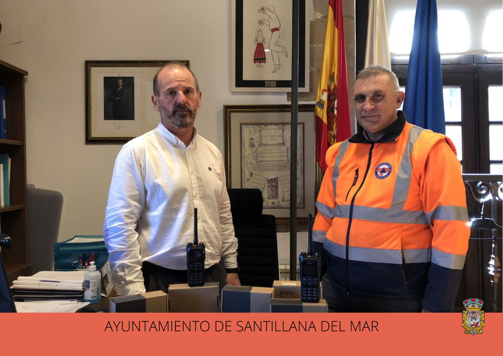 El Equipo de Protección Civil de Santillana del Mar recibe una subvención valorada en 3.859,90 euros