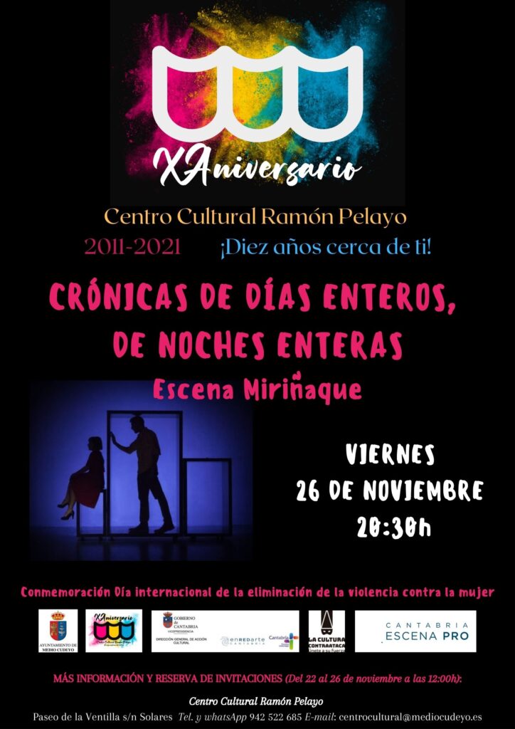 Teatro 25N: CRÓNICAS DE DÍAS ENTEROS, DE NOCHES ENTERAS
