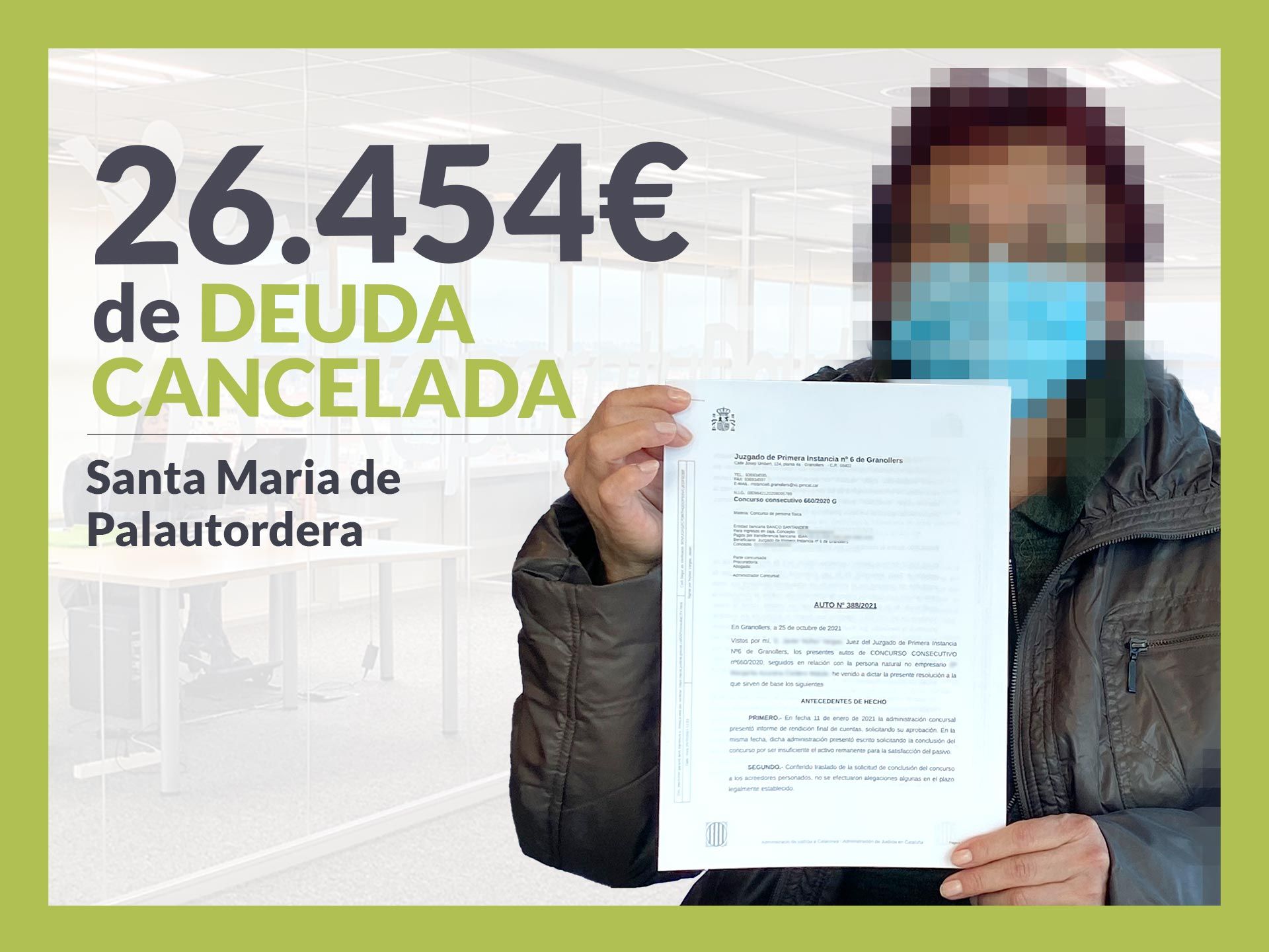 Repara tu Deuda cancela 26.454€ en Santa Maria de Palautordera con la Ley de Segunda Oportunidad