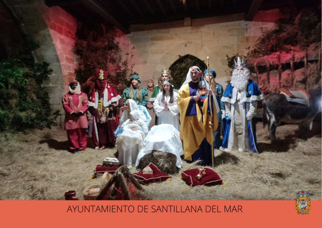 Santillana del Mar hace una presentación de su Auto Sacramental y Cabalgata de Reyes en la Plaza Mayor
