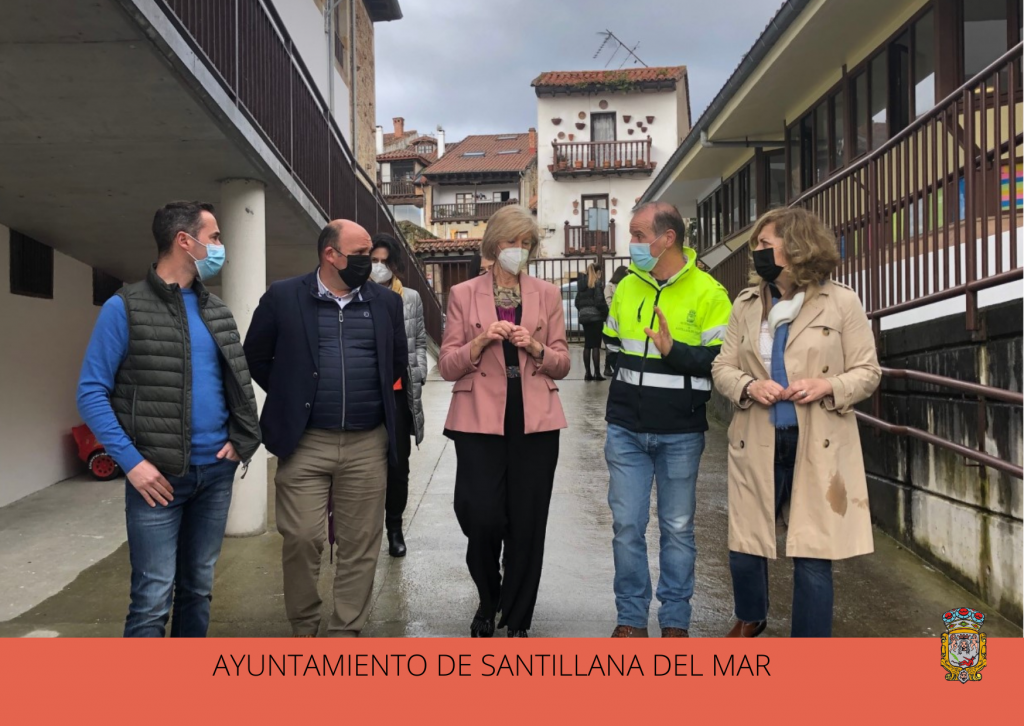 La Consejera de Educación del Gobierno de Cantabria visita las obras de rehabilitación en el C.E.I.P Santa Juliana