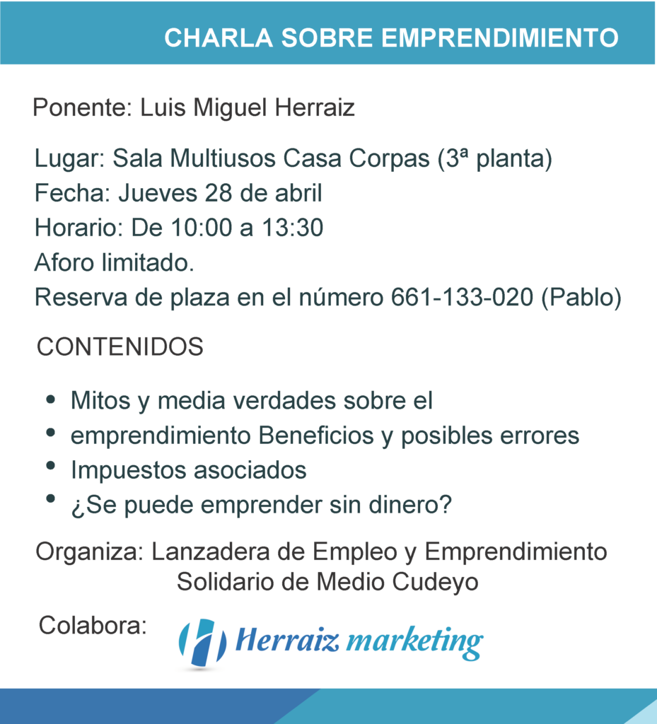 Charla Sobre emprendimiento | Ayto. Medio Cudeyo