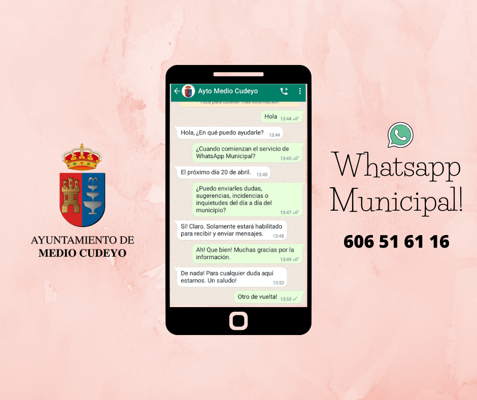 WHATSAPP MUNICIPAL | Ayto. Medio Cudeyo