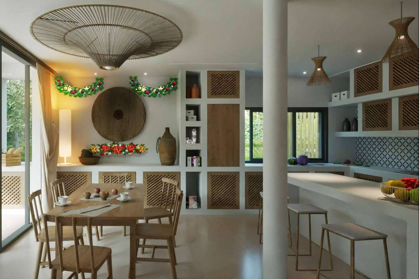Pacheco Arquitectos  permite decorar el hogar en Navidad sin arruinarse