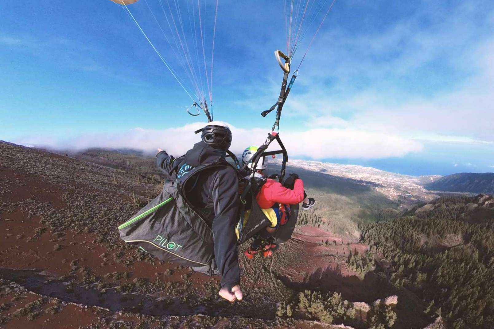 El vuelo en Parapente Teide, el despegue más alto de España
