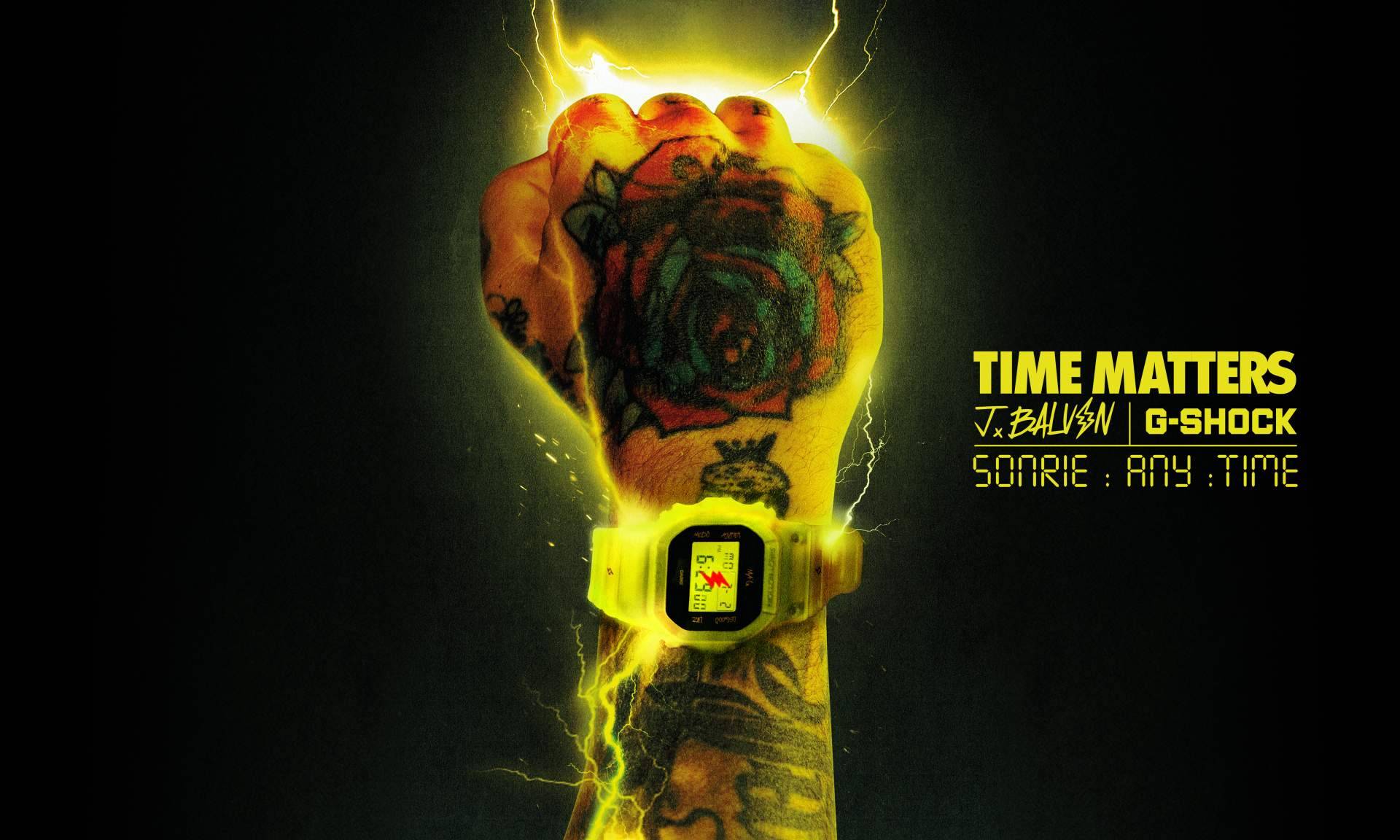 El tiempo importa con G-SHOCK x J Balvin, una colaboración atrevida y personalizable