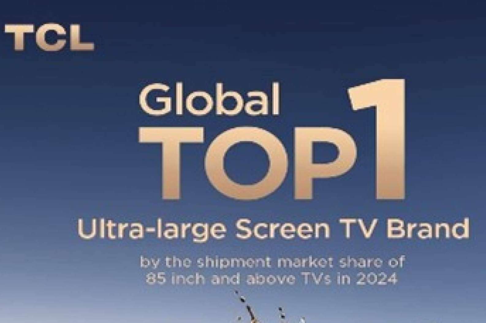 TCL logra el triple top 1 en envíos globales de televisores en categorías clave
