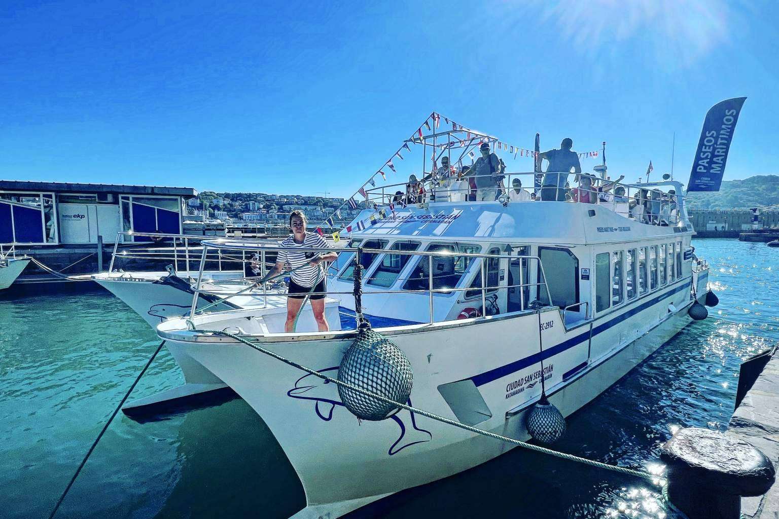 Ya es realidad la navegación en 0 emisiones con el Catamarán Finanzauto Ciudad San Sebastián