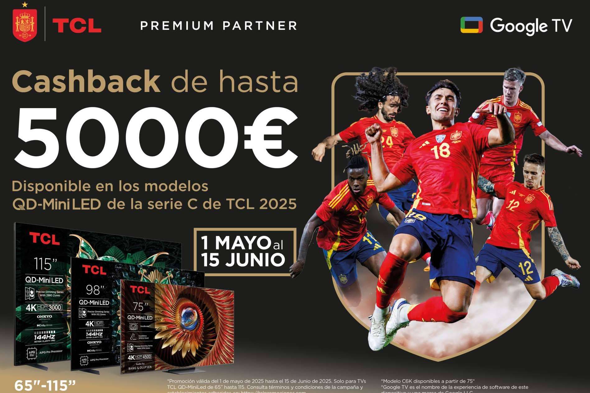 Descubre como ganar hasta 5000€ con la compra de un televisor TCL