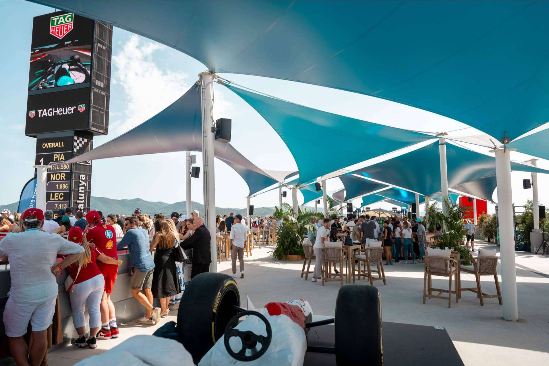 Defora Home vistió con diseño mediterráneo el exclusivo Pit Lane Lounge de la Fórmula 1 en Montmeló