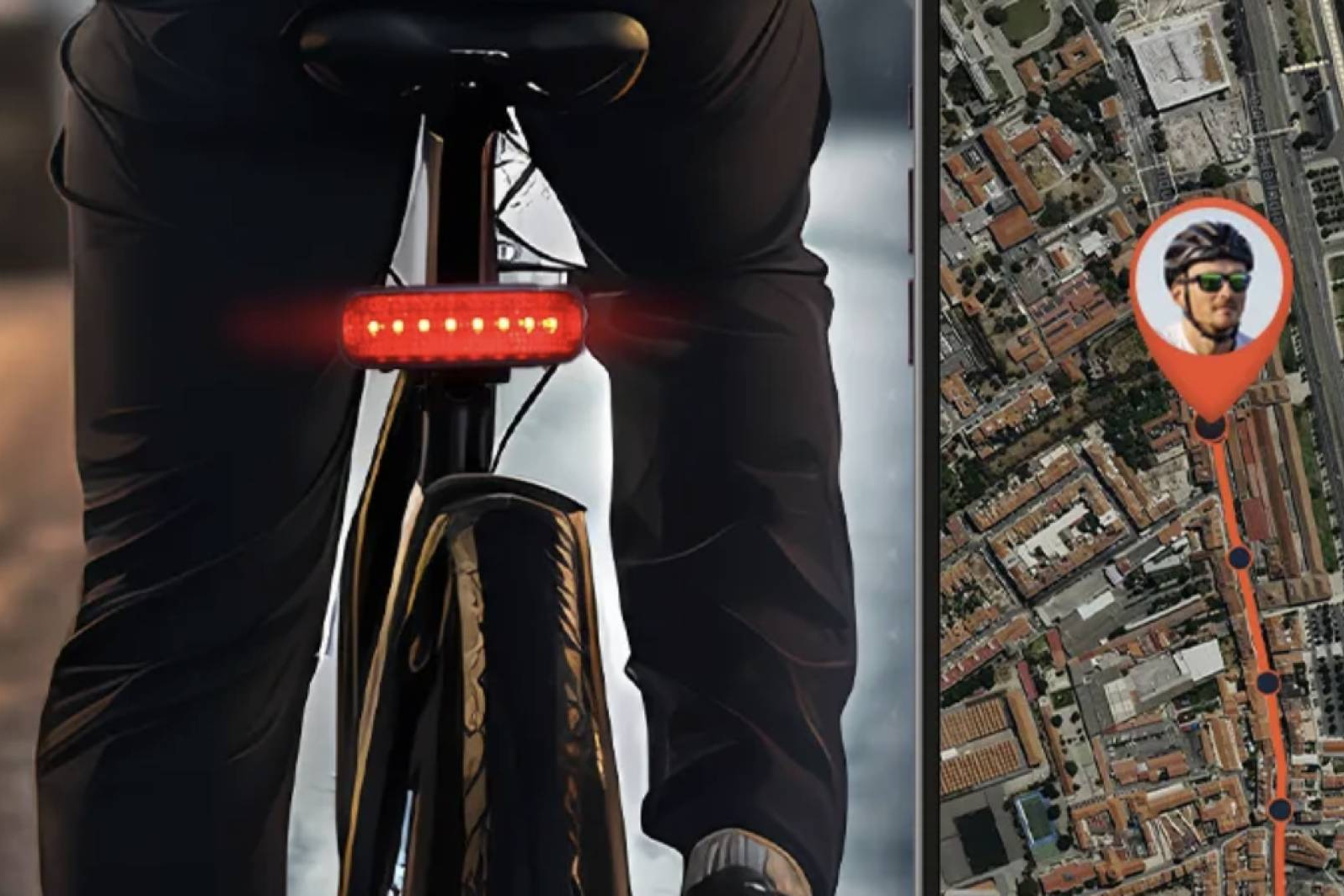 PAJ LED BICYCLE, luz trasera y GPS para bicicletas en un solo dispositivo