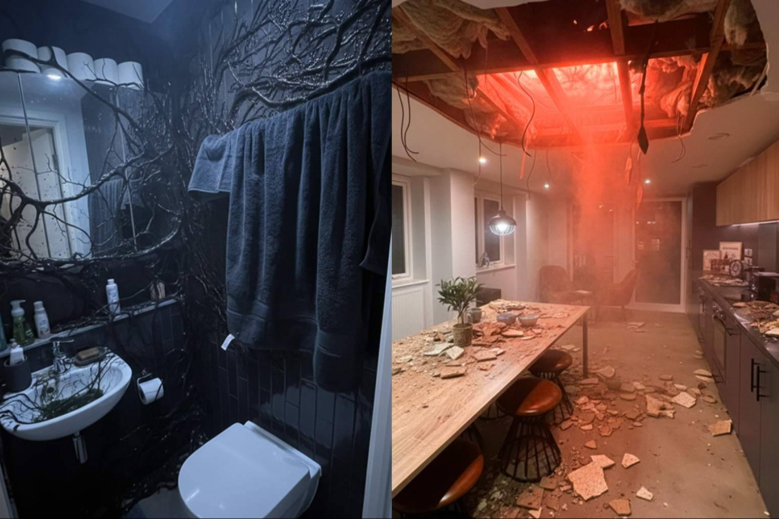 Un creador español transforma su residencia de Londres en el 'Upside Down' y sorprende en redes
