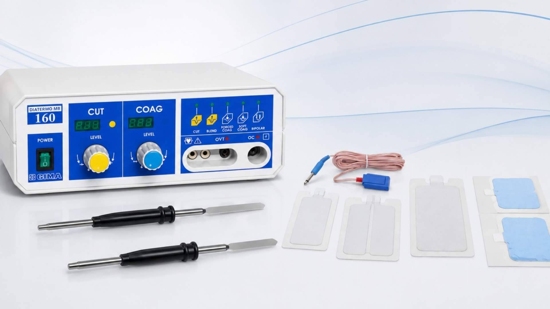 Electrobisturíes DIATERMO; monopolar, bipolar y accesorios para cirugía menor ambulatoria